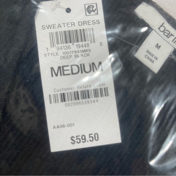 COPY - Bar lll Women's Rib-Knit Sleeveless Midi Sweater Dress, medium V-neck in… - Picture 7 of 7